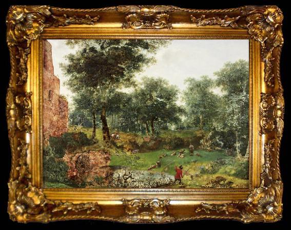 framed  Jan van der Heyden Wooded landscape, ta009-2